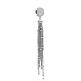 S925 Sterling Silver Face Playing Cards Charms Beads Clear CZ