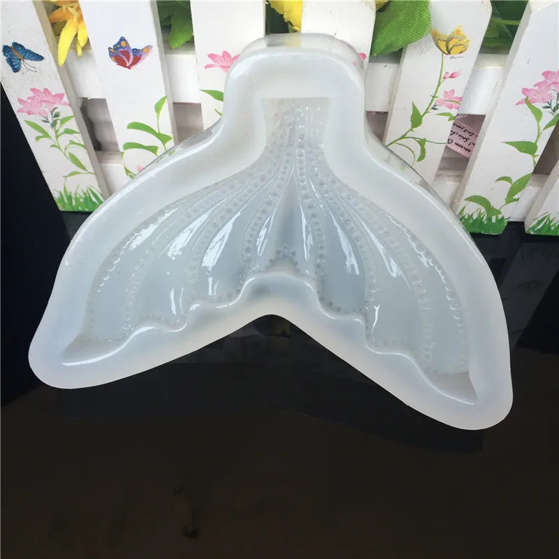 Fishtail Liquid Silicone Mold DIY Resin Jewelry Pendant Lanugo Mold
