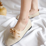 925 Sterling Silver Anklet Bracelet Jesus Cross Women Summer Charm Chain