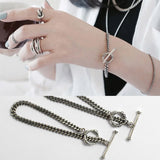 925 Sterling Silver Vintage Round Chain Bracelet