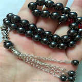 Islamic Muslim Tasbih Allah Hematite Stone 33 Prayer Beads for Men & Women