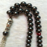Islamic Muslim Tasbih Allah Hematite Stone 33 Prayer Beads for Men & Women