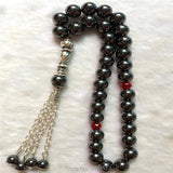 Islamic Muslim Tasbih Allah Hematite Stone 33 Prayer Beads for Men & Women