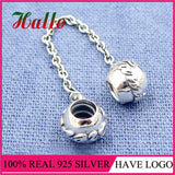 Real 925 Sterling Silver Family Safety Chain Bead