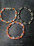 Tibet Dzi Bracelet 3pcs/lot Two Eyes Dzi Beads For Man and Women