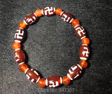Tibet Dzi Bracelet 3pcs/lot Two Eyes Dzi Beads For Man and Women