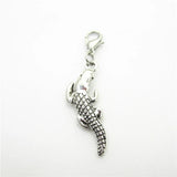 20pcs Crocodile Dangle Charms DIY Jewelry Lobster Clasp Charms