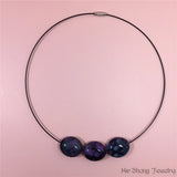 Ethnic Style Oval Chocker Necklace Beach Accessories