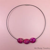 Ethnic Style Oval Chocker Necklace Beach Accessories