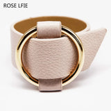 Punk Exaggeration Wide Leather Bracelet for Women