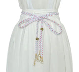 Vintage Braided Pearl Tassel Waist Chain Fringed Belt
