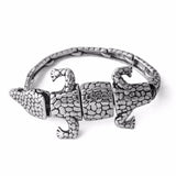 Stainless Steel Crocodile Cuff Bracelet for Men