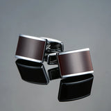 French Red Enamel Cufflinks for Men