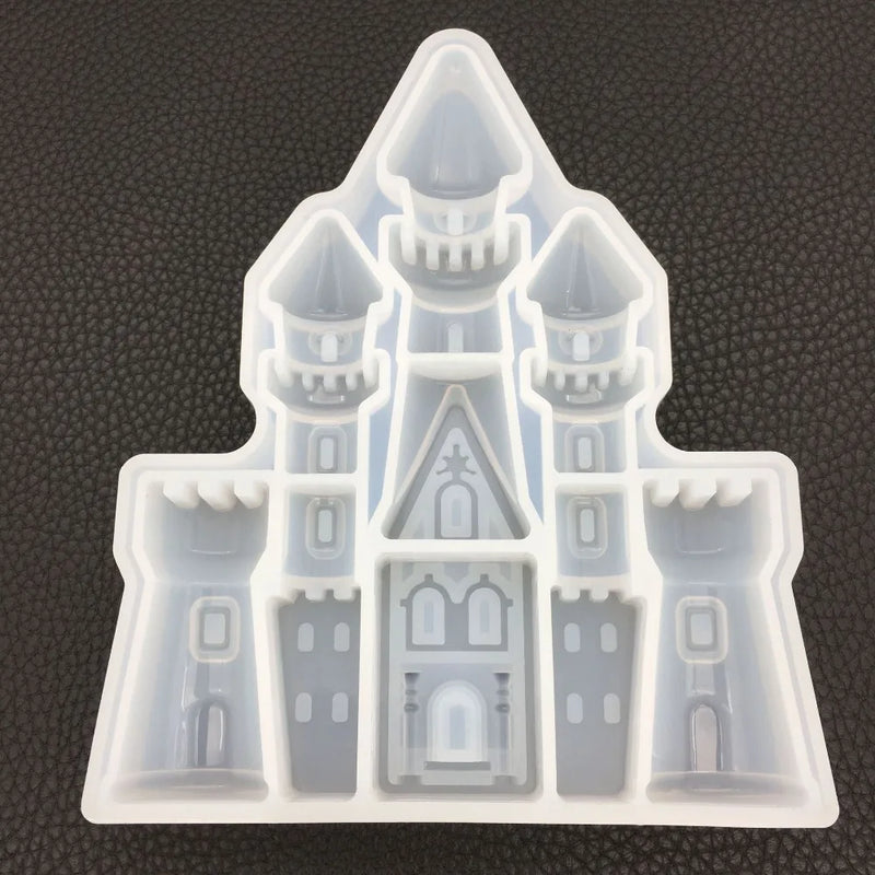 Transparent Silicone Dream Castle Mould Square DIY Epoxy Jewelry Mold