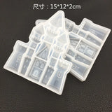Transparent Silicone Dream Castle Mould Square DIY Epoxy Jewelry Mold