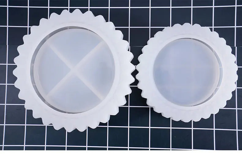 Silicone Gear Ashtray Mould Square DIY Epoxy Jewelry Resin Mold