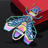 Colorful Plated Bee Brooch for Women Men
