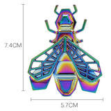 Colorful Plated Bee Brooch for Women Men