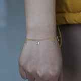 Colorful CZ Star Charms Bracelet for Women