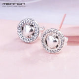 Autumn 925 Sterling Silver Forever Heart Stud Earrings for Women