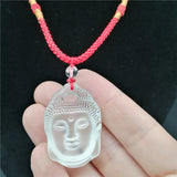 Natural Crystal Sakyamuni Pendant Buddha Head Hanging Fall Safe and Secure
