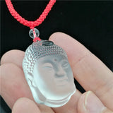 Natural Crystal Sakyamuni Pendant Buddha Head Hanging Fall Safe and Secure