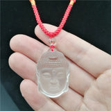 Natural Crystal Sakyamuni Pendant Buddha Head Hanging Fall Safe and Secure