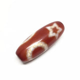 Red Agate Sun+moon+star Natural Tibetan Dzi Beads 15x40mm