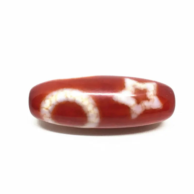 Red Agate Sun+moon+star Natural Tibetan Dzi Beads 15x40mm
