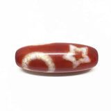 Red Agate Sun+moon+star Natural Tibetan Dzi Beads 15x40mm