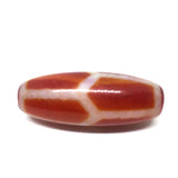Red Agate Turtle back 15x40mm Natural Tibetan Dzi Beads for diy Jewelry