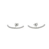 Delicate CZ 925 Sterling Silver Earrings
