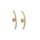 Delicate CZ 925 Sterling Silver Earrings