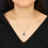 Women Round Fire Opal Necklace 925 Sterling Silver