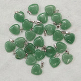 Green Aventurine Heart Pendants 16mm 50pcs/lot