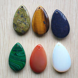 Natural Stone Water Drop Shape Pendants 10pcs
