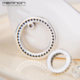 Forever Signature Stud Earrings 925 Sterling Silver Love Double Circle Earring