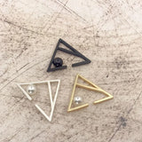 Punk Zipper Unisex Hollow Faux Pearl Ear Cuff Earrings