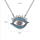 Turquoise Evil Eye Necklace for Women