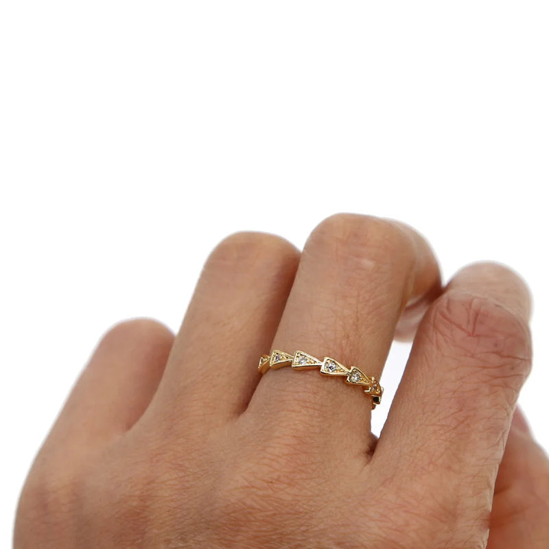 CZ Eternity Wedding Band Ring for Women