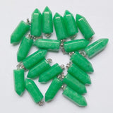 Hexagonal Pillar Pendants for DIY Necklace Making 20pcs/Lot