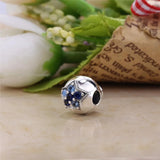 Winter Star Clip Charm Sterling Silver CZ Fit Bracelet
