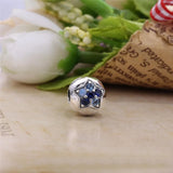 Winter Star Clip Charm Sterling Silver CZ Fit Bracelet
