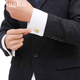 2018 New Men's Wedding Cufflinks Rhinestone Metal Suit Sleeve Buttons