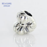 925 Silver Heart Bow Charm Bracelet Women Jewelry