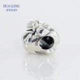 925 Silver Heart Bow Charm Bracelet Women Jewelry