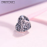 925 Silver Family Heart Charm Beads for Bracelet Bangle DIY Gift