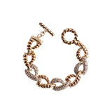 Vintage Punk Rock Style Bangles with Rhinestones