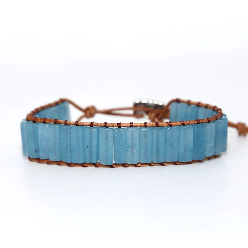 Colorful Natural Stone Beads Wrap Bracelet