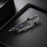 Sparkling Crocodile Brooch for Women and Men